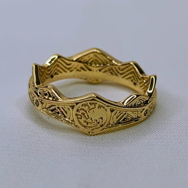 Anillo Corona La Casa del Dragon GOT