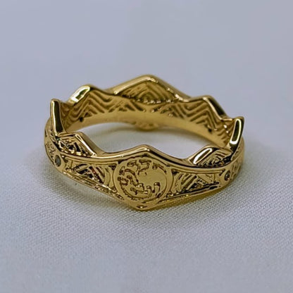 Anillo Corona La Casa del Dragon GOT